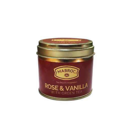 Mabroc Duftkerze Rose & Vanille mit Grüntee (118g)