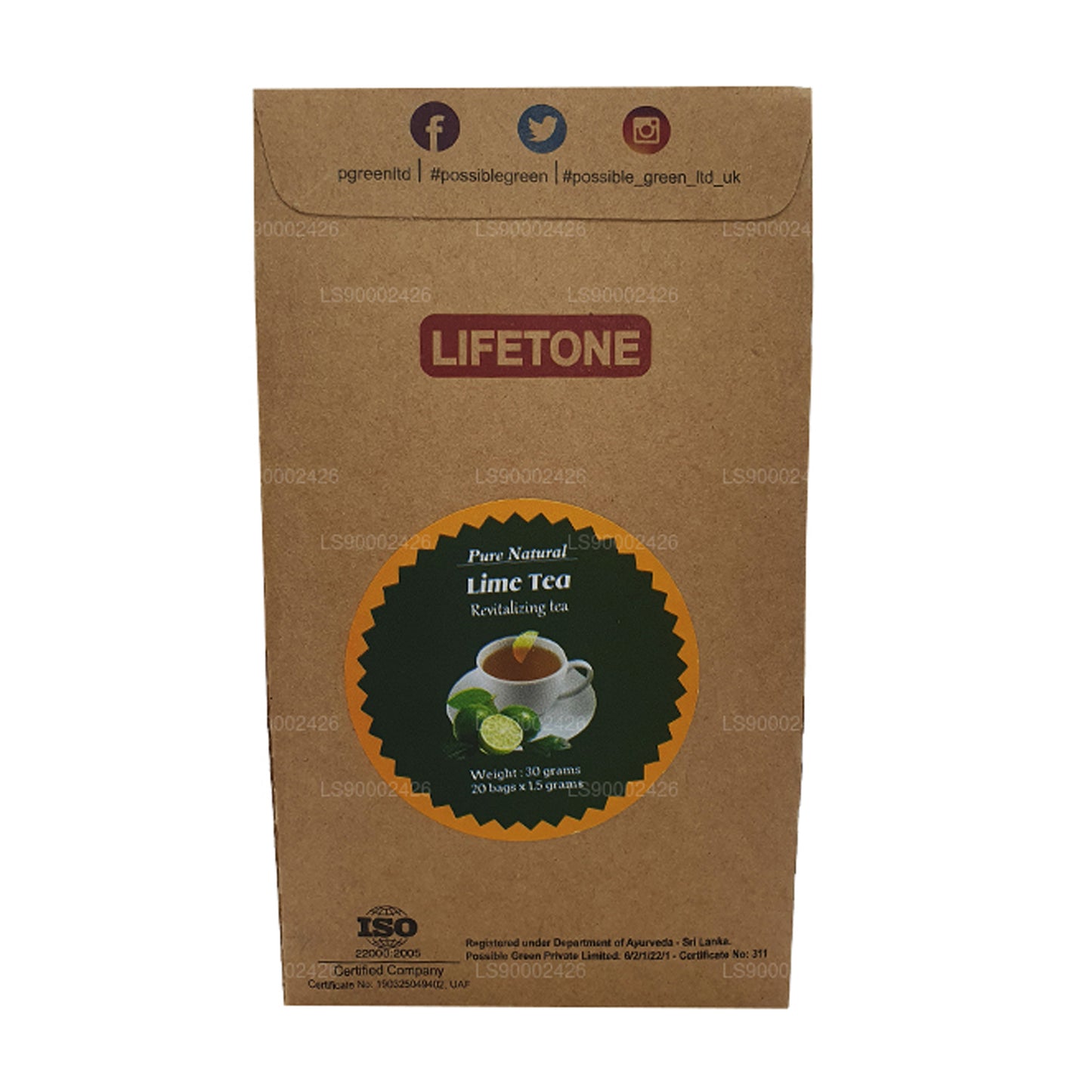 Lifetone Limettentee (30 g) 20 Teebeutel