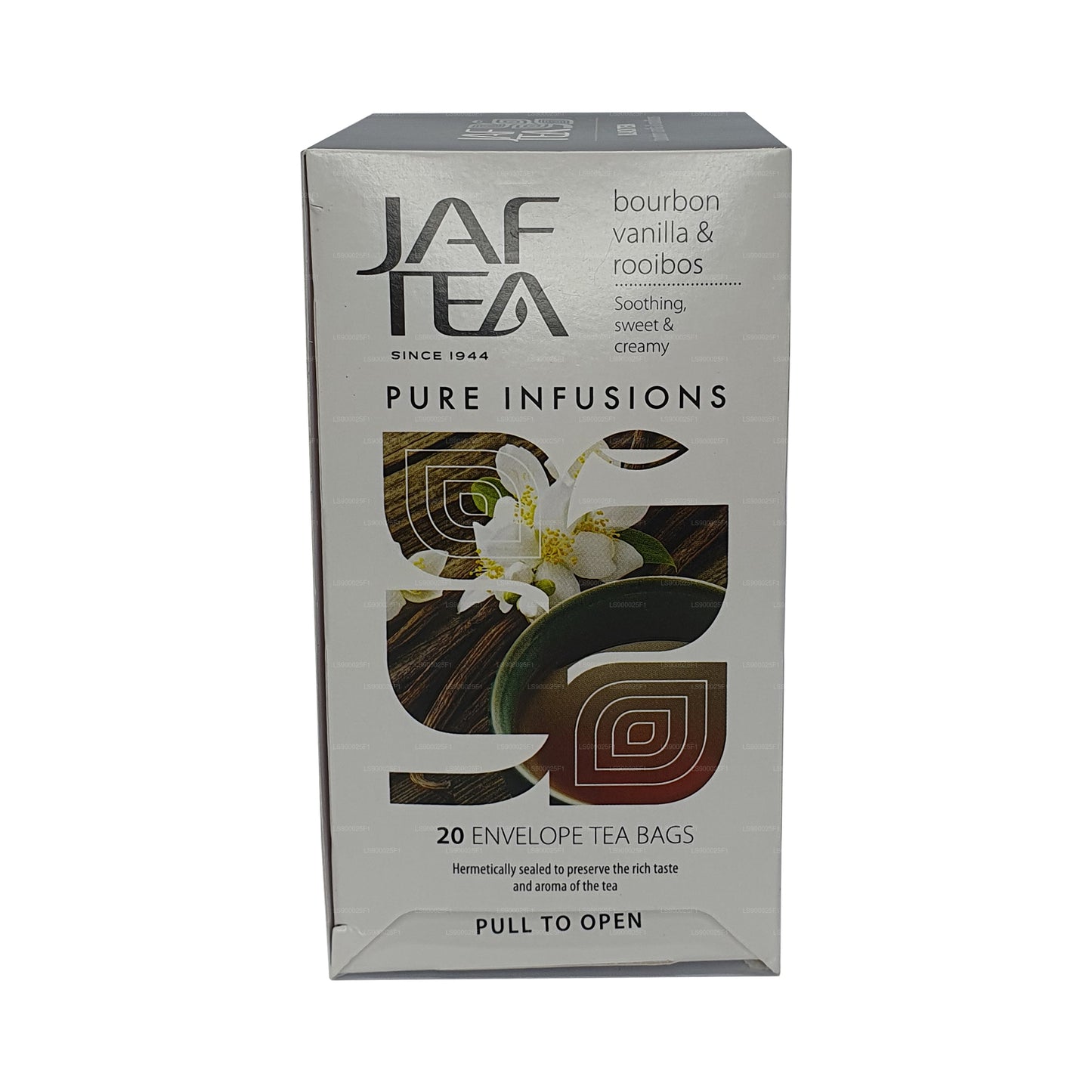 Jaf Tea Pure Infusions Collection Bourbon-Vanille-Rooibos (30 g), 20 Teebeutel