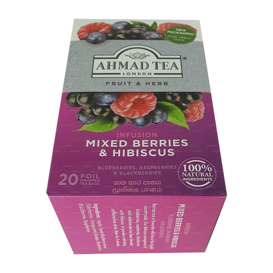 Ahmad Tea Gemischte Beeren &amp; Hibiskus (40g) 20 Folienteebeutel