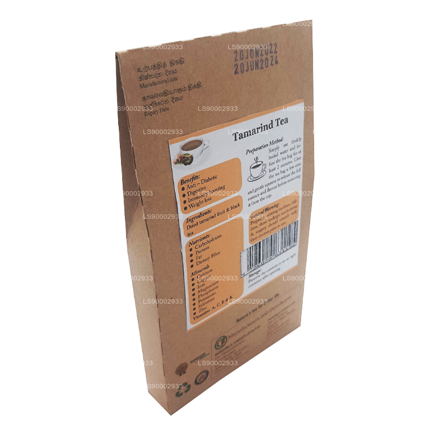 Lifetone Tamarinde-Tee (40 g), 20 Teebeutel