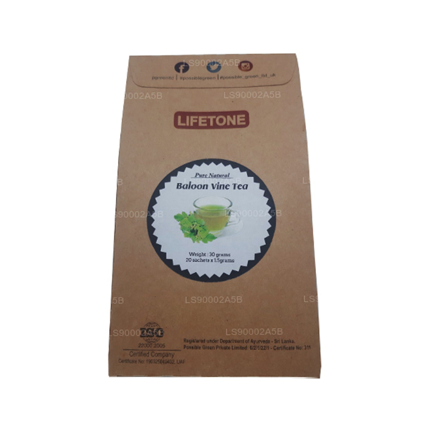 Lifetone Balloon Vine Tea (30 g) 20 Teebeutel