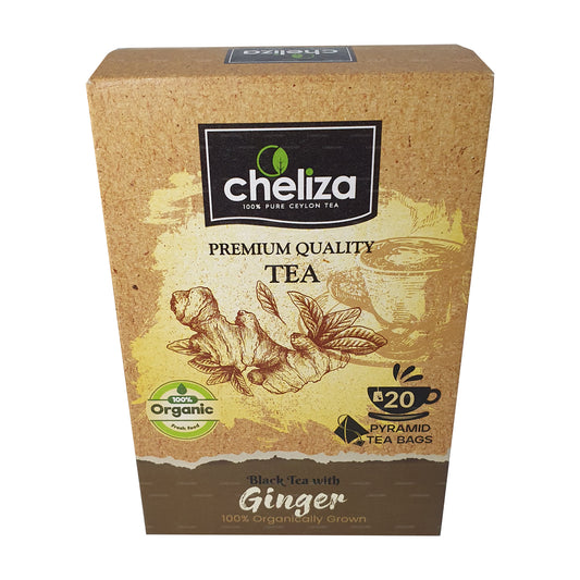 Cheliza Schwarzer Tee mit Ingwer (50g) 20 Teebeutel