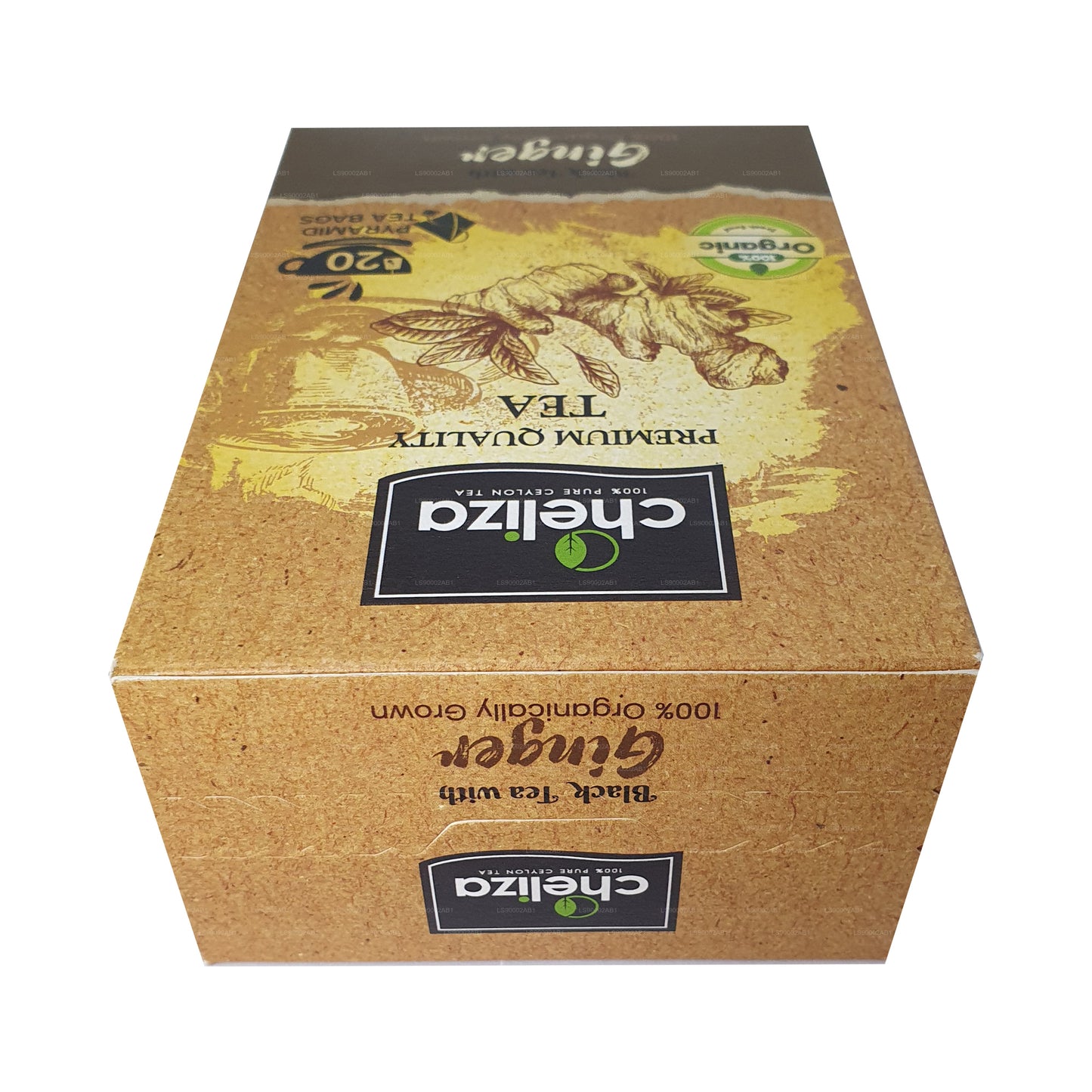Cheliza Schwarzer Tee mit Ingwer (50g) 20 Teebeutel