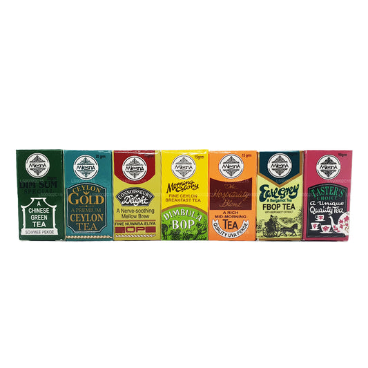Mlesna 7 verschiedene Teekartons (100 g)