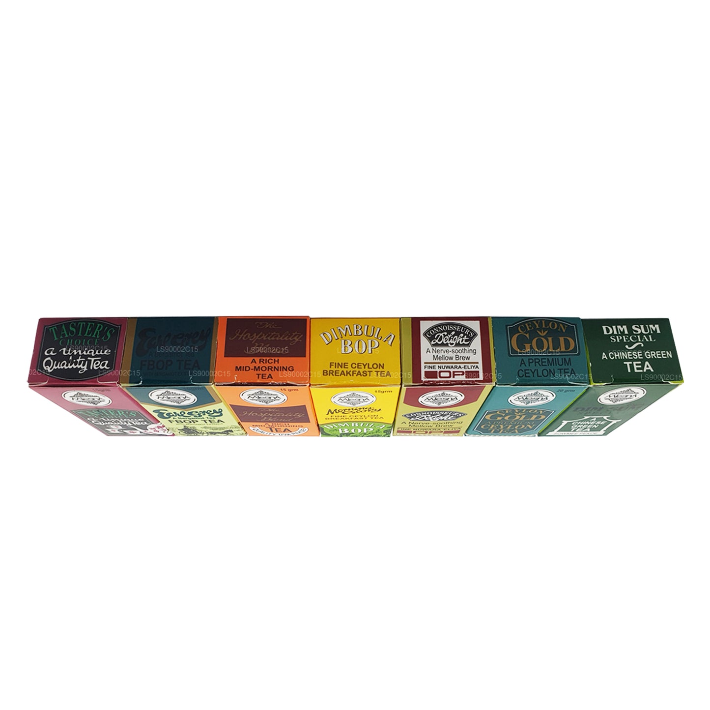 Mlesna 7 verschiedene Teekartons (100 g)
