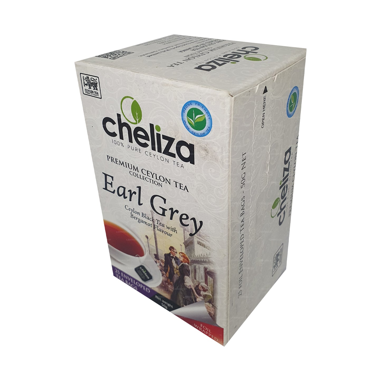 Cheliza Ceylon Earl Grey Tee mit Bergamottegeschmack (50g) 25 Teebeutel