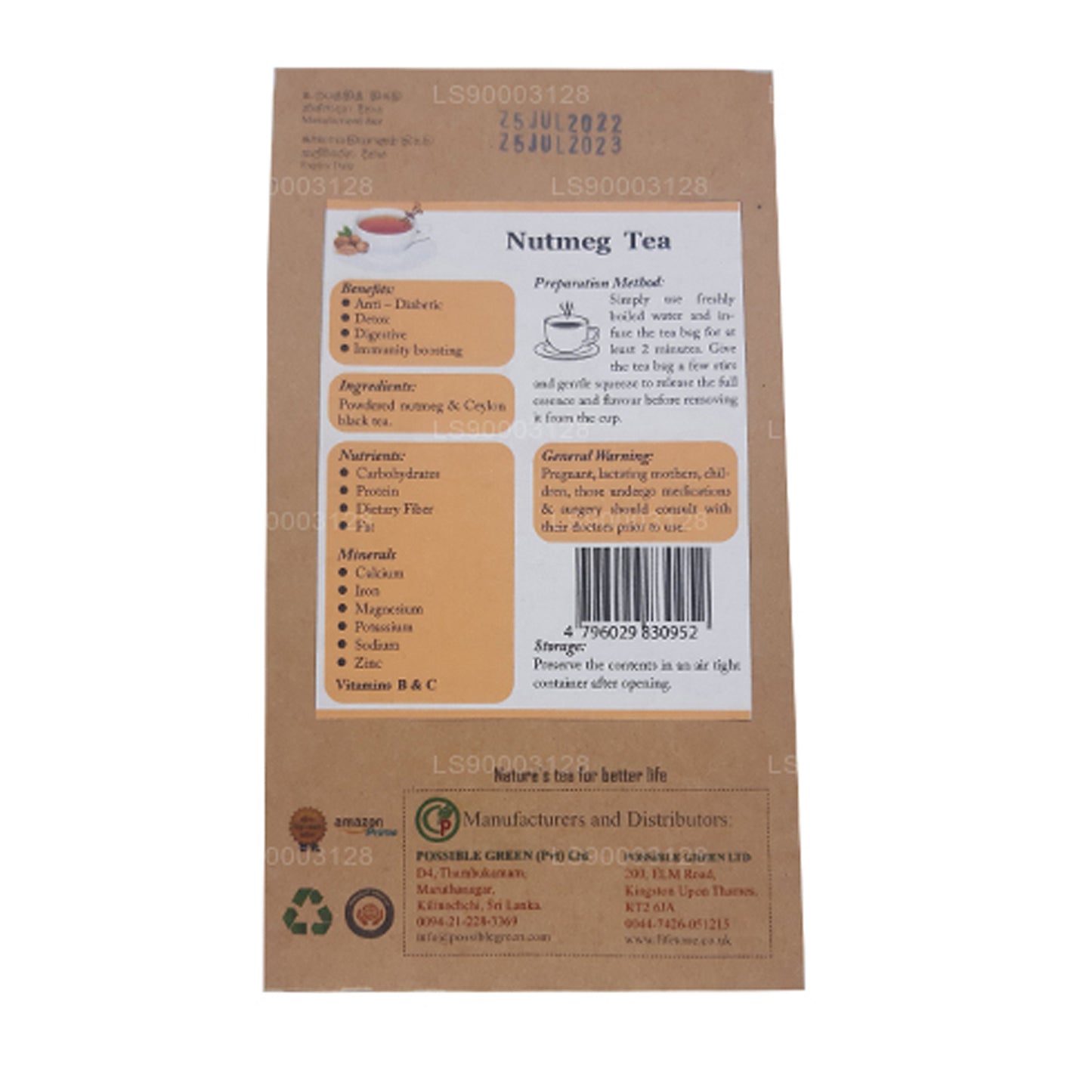 Lifetone Muskatnusstee (40g)