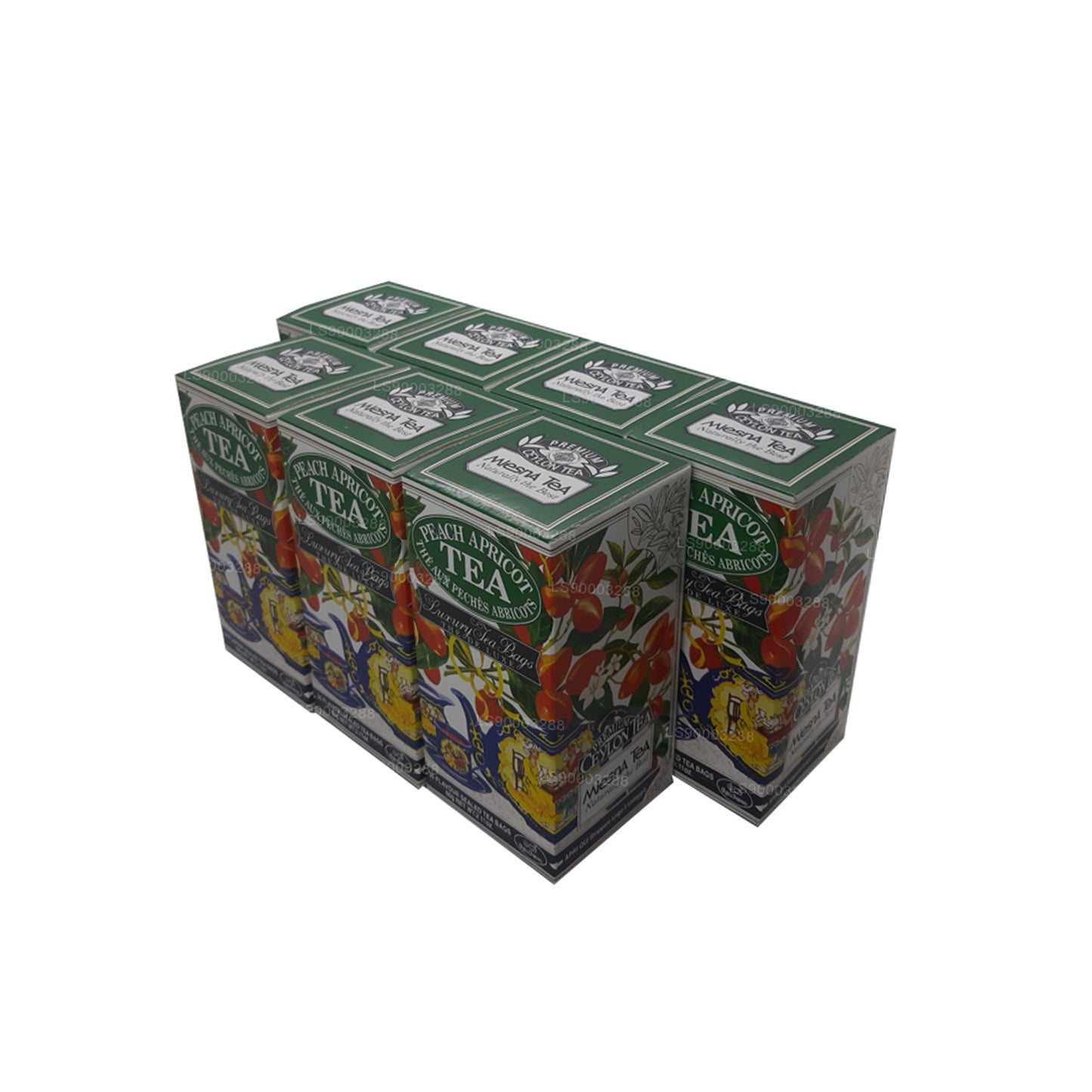 Mlesna Pfirsich-Aprikose-Luxus-Teebeutel (60 g x 7)