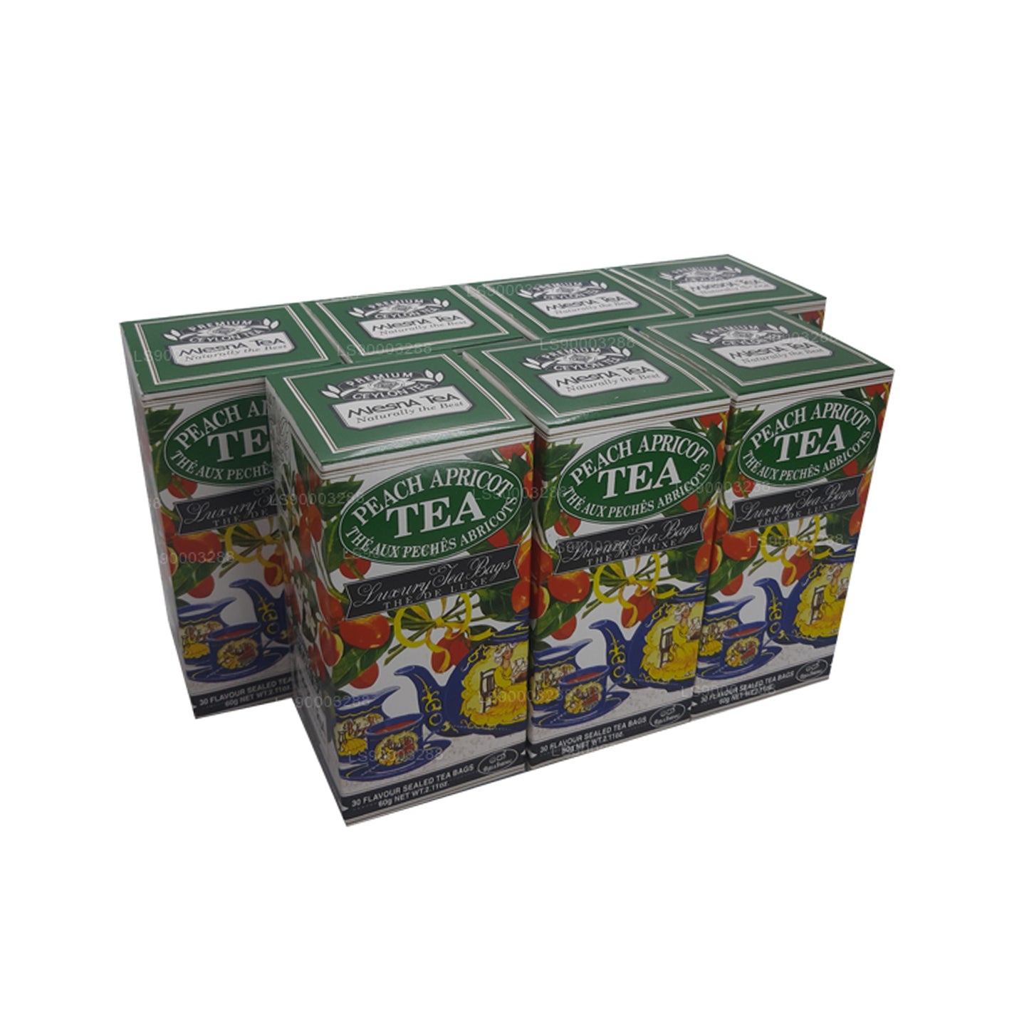 Mlesna Pfirsich-Aprikose-Luxus-Teebeutel (60 g x 7)