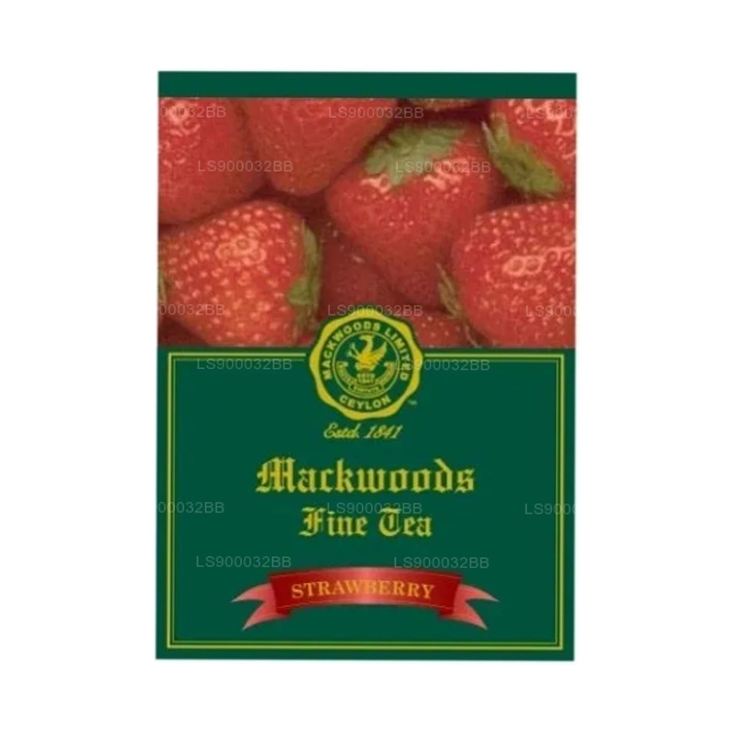 Mackwoods Single Estate Schwarztee mit Erdbeergeschmack, 25 umhüllte Teebeutel (50 g)