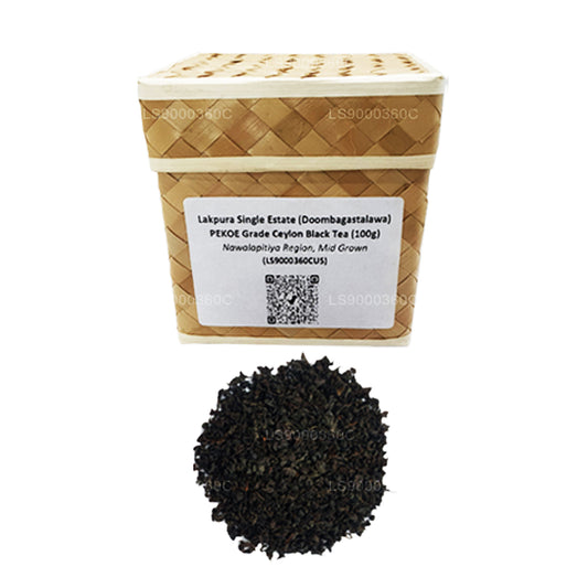 Lakpura Single Estate (Doombagastalawa) PEKOE Grade Ceylon Schwarztee (100 g)