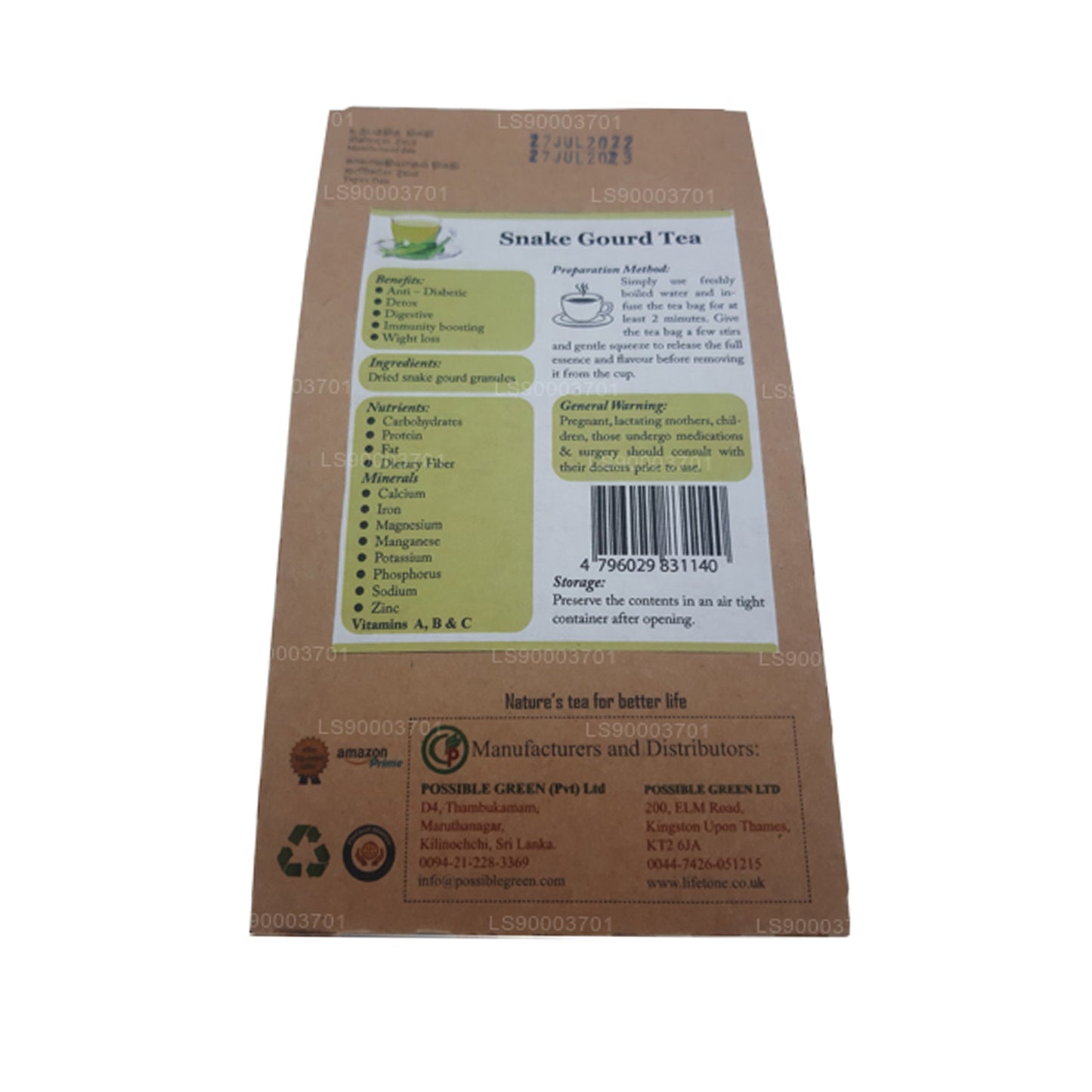 Lifetone Schlangenkürbistee (40g)