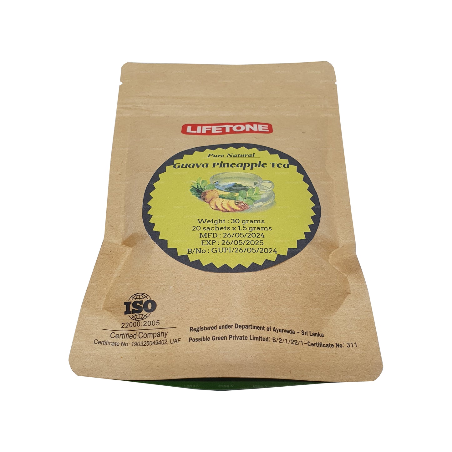 Lifetone Guave-Ananas-Tee (30 g) 20 Teebeutel
