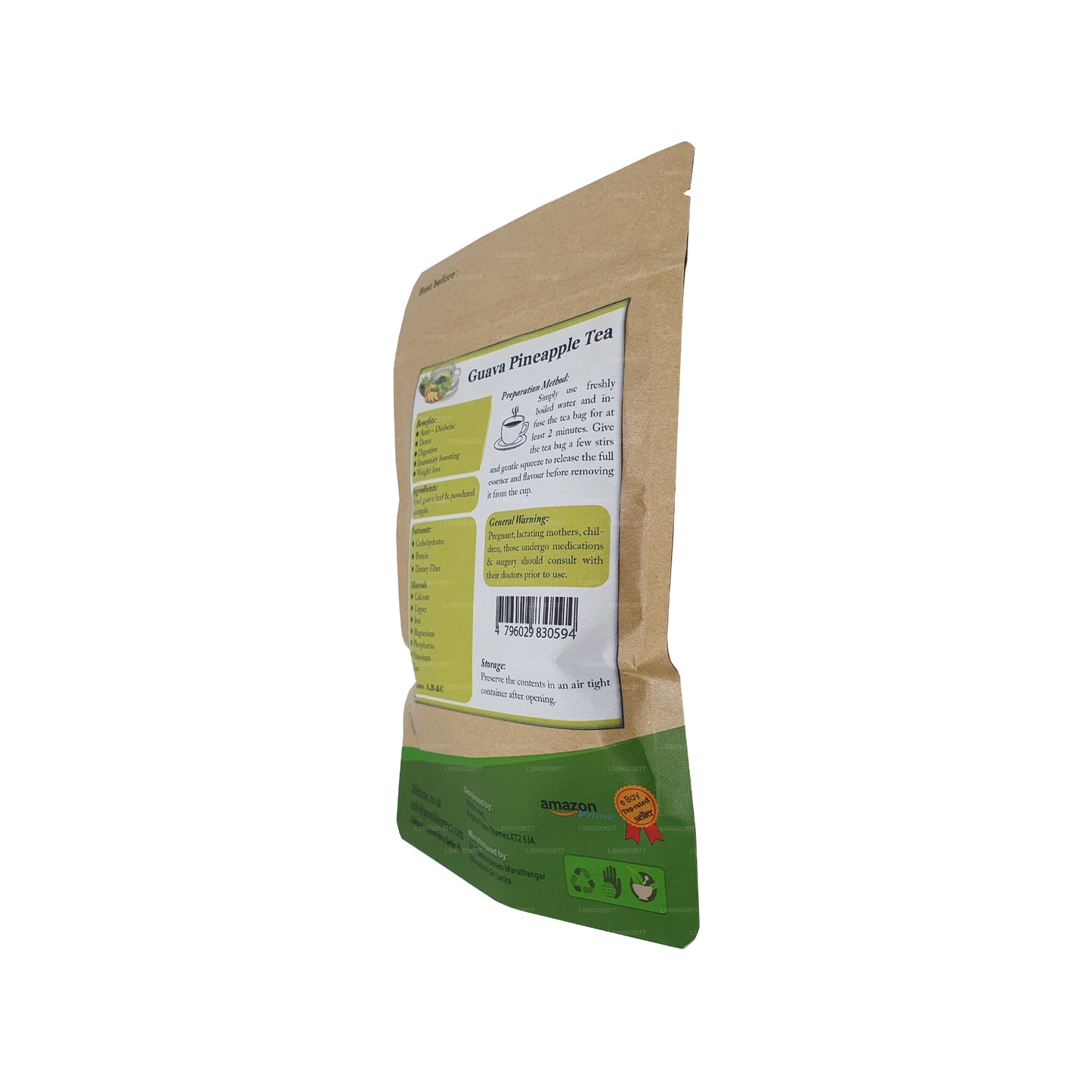 Lifetone Guave-Ananas-Tee (30 g) 20 Teebeutel