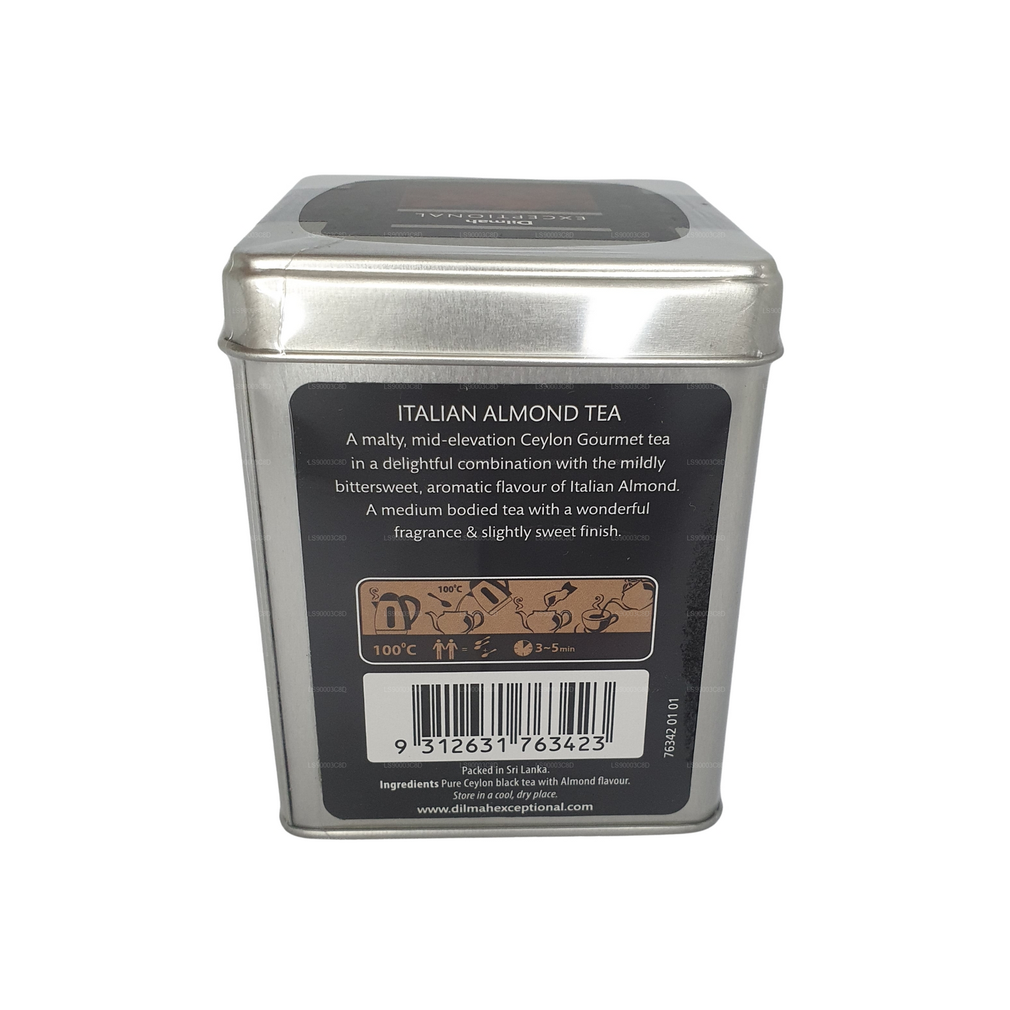 Dilmah Exquisiter Italienischer Mandeltee (100 g) Blechdose