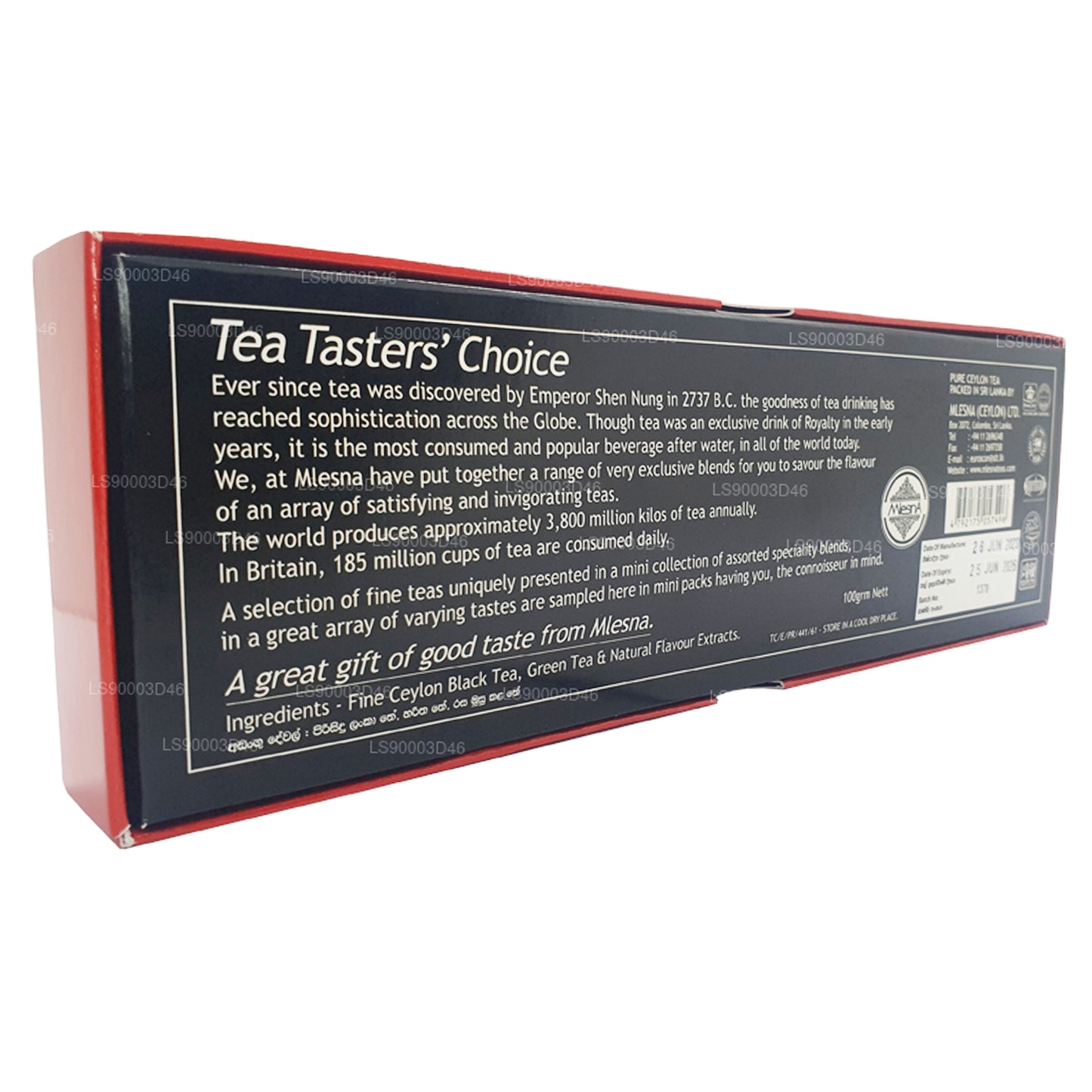 Mlesna Tea Taster's Choice 7 verschiedene Teesorten (100 g)