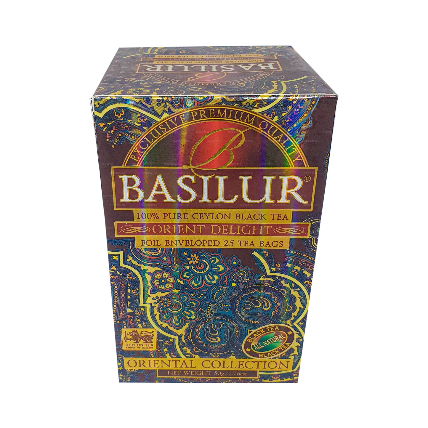 Basilur Oriental Collection Orient Delight Reiner Ceylon Schwarzer Tee (50g) 25 Teebeutel