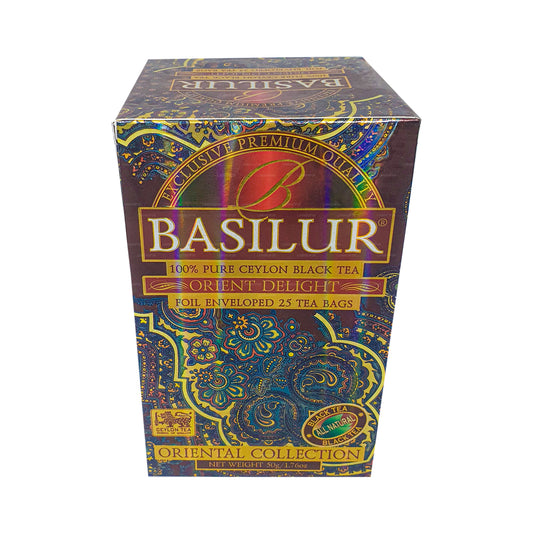 Basilur Oriental Collection Orient Delight Reiner Ceylon Schwarzer Tee (50g) 25 Teebeutel