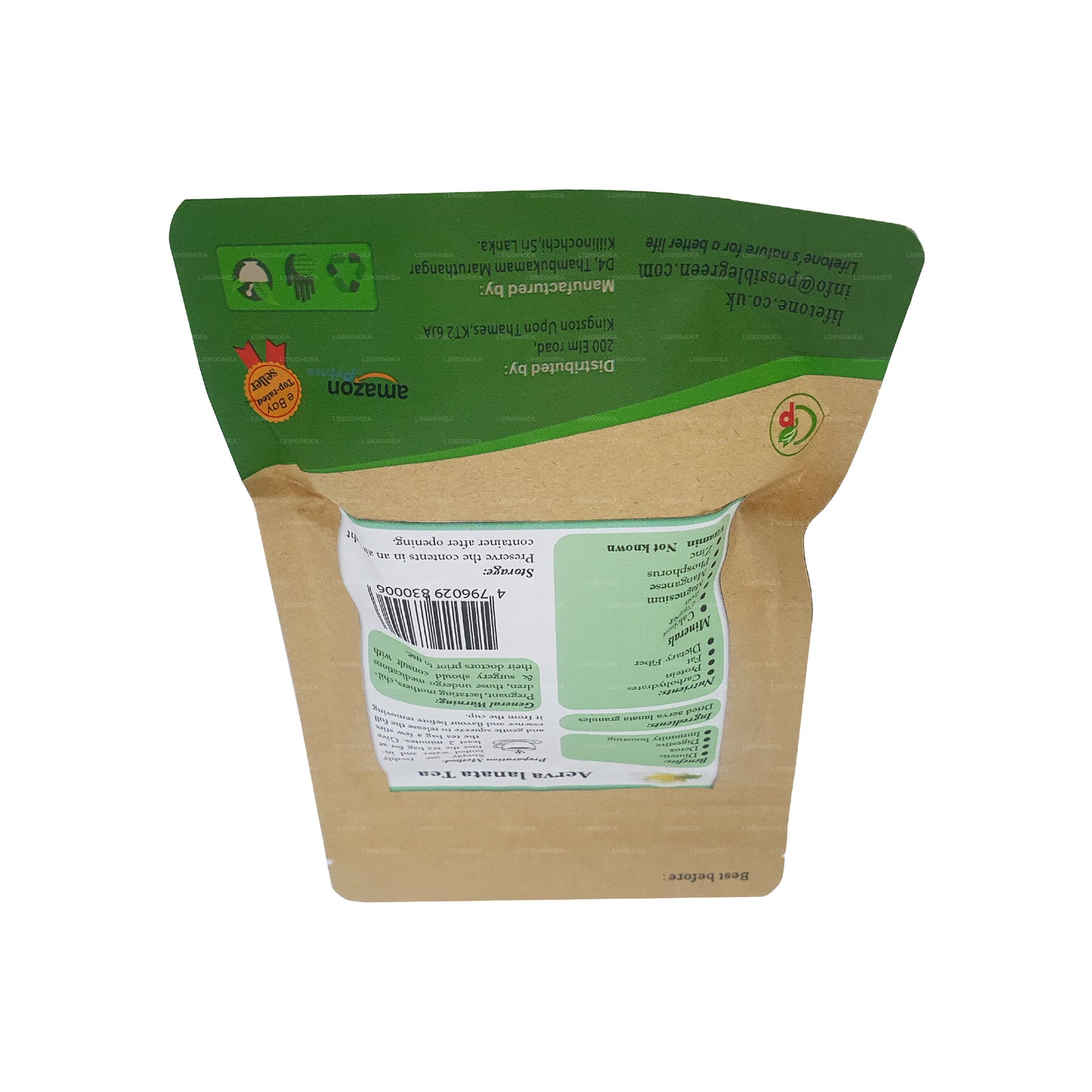Lifetone (Polpala, Bergknötergras) Aerva Lanata (30 g) 20 Teebeutel