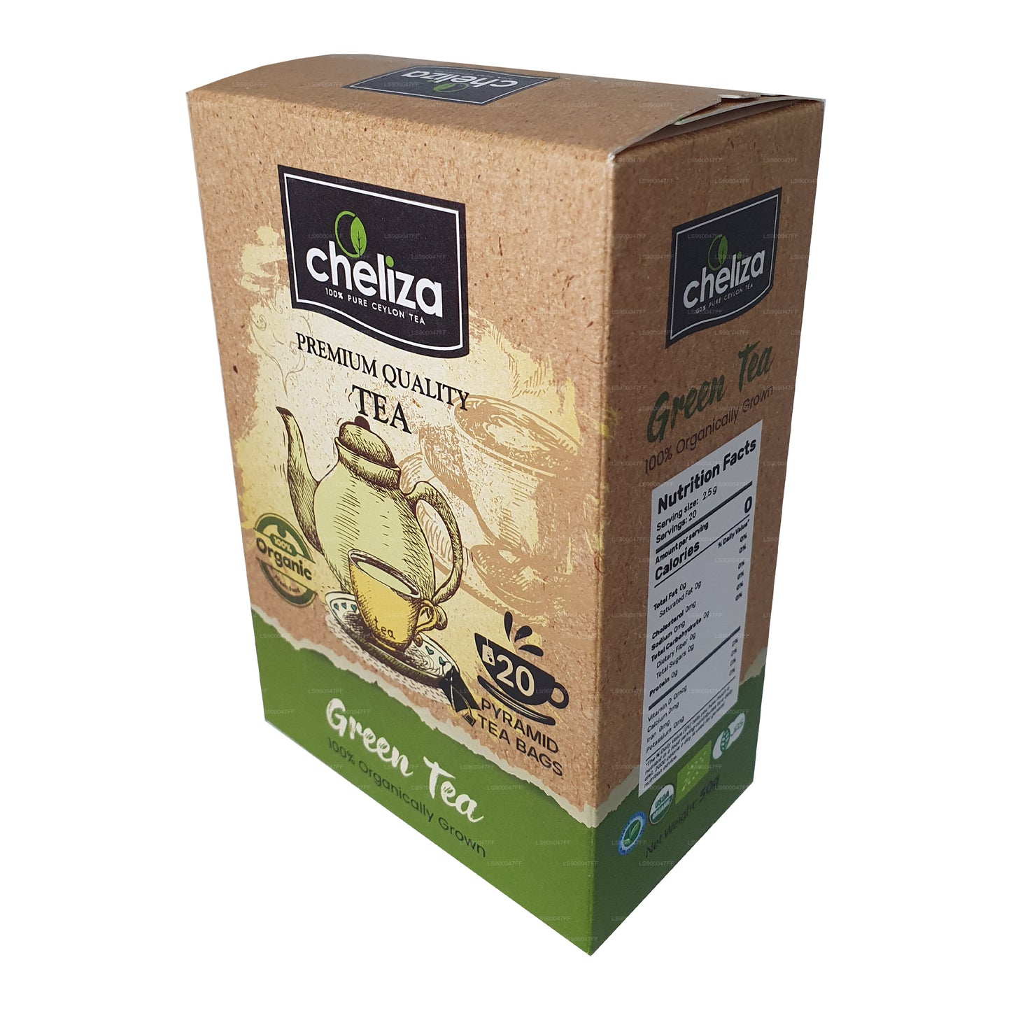 Cheliza Grüner Tee (50g) 20 Teebeutel
