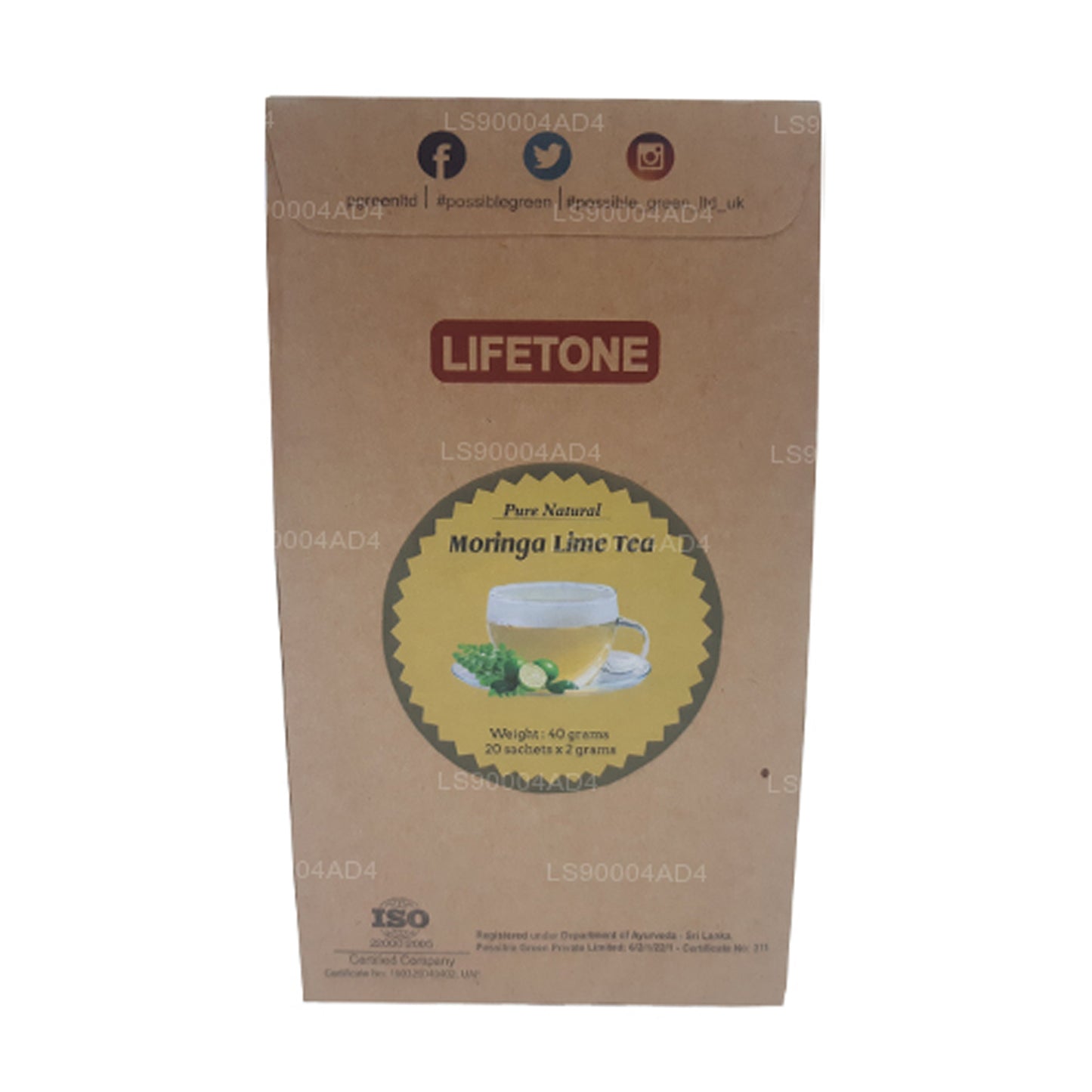 Lifetone Moringa-Limetten-Tee (40g)