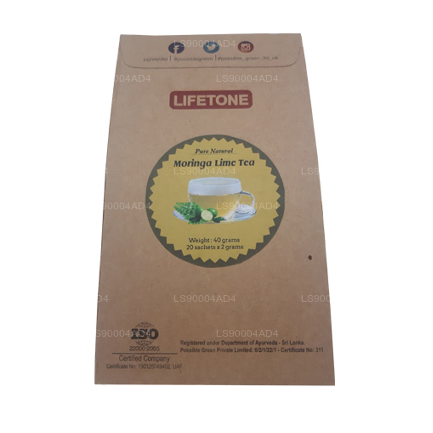 Lifetone Moringa-Limetten-Tee (40g)