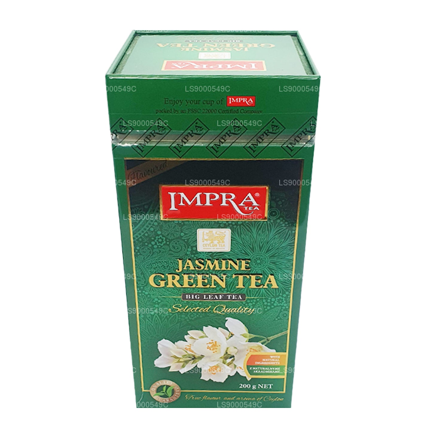 Impra Jasmin Grüntee Big Leaf (200 g) Meatal Caddy