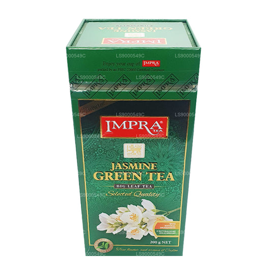 Impra Jasmin Grüntee Big Leaf (200 g) Meatal Caddy