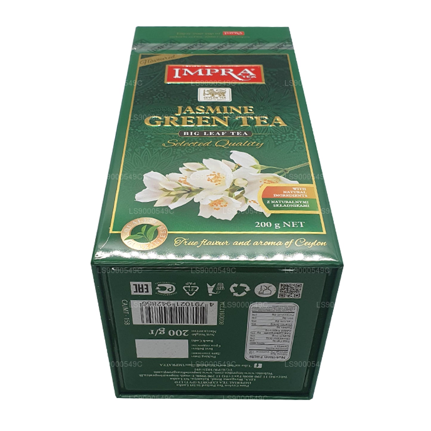 Impra Jasmin Grüntee Big Leaf (200 g) Meatal Caddy