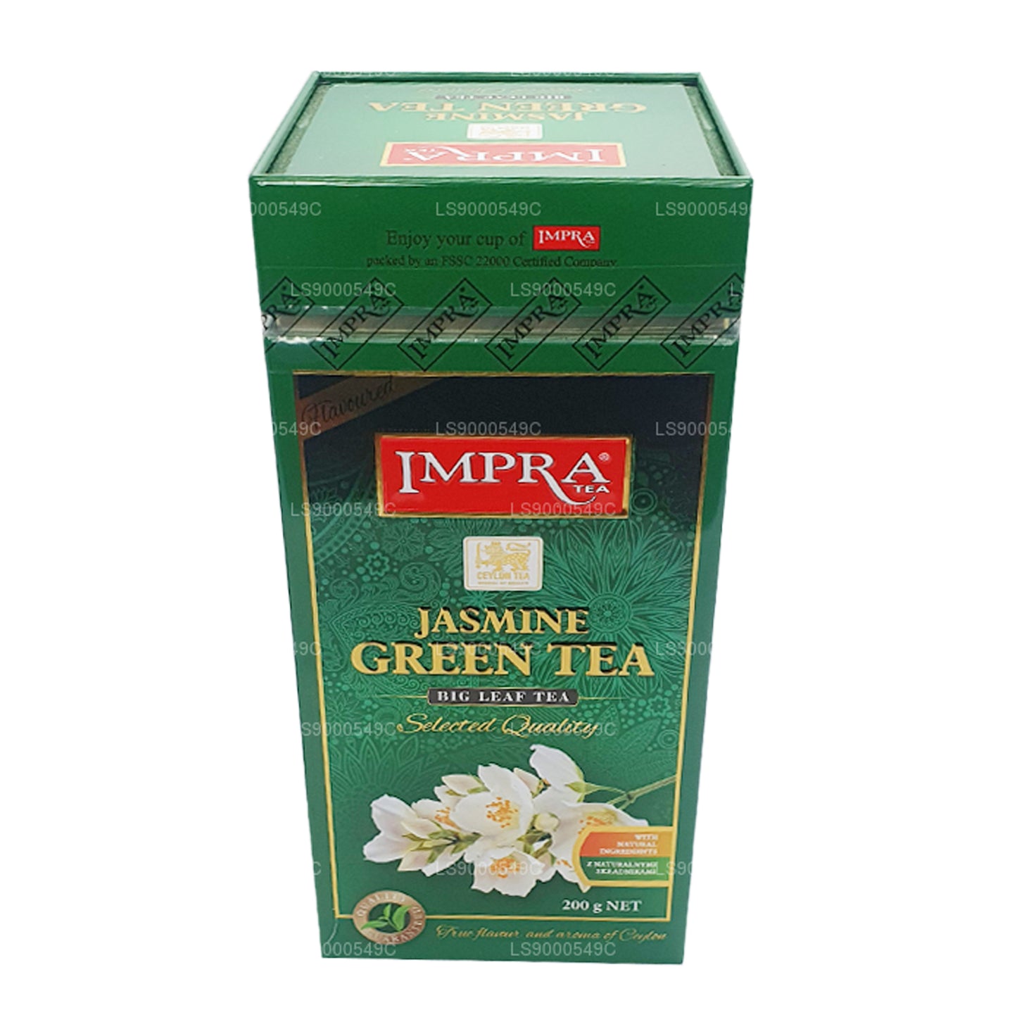 Impra Jasmin Grüntee Big Leaf (200 g) Meatal Caddy