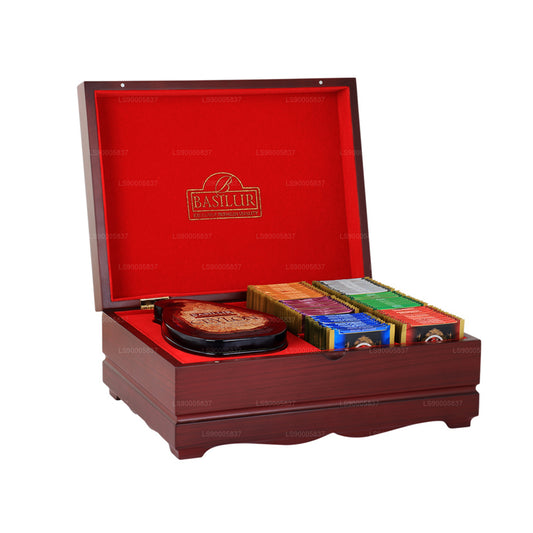 Basilur „Island of Tea &amp; Assorted 60 Tea Bag Wooden Presenter“ (120g)