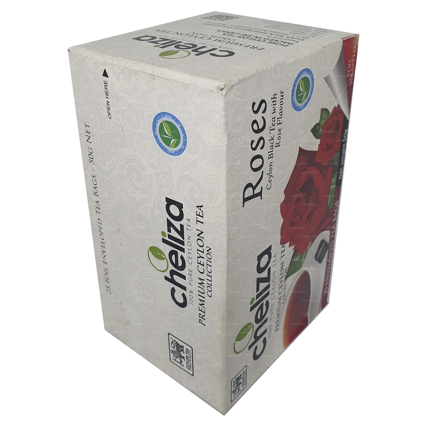 Cheliza Ceylon Schwarztee mit Rosengeschmack (50g) 25 Teebeutel