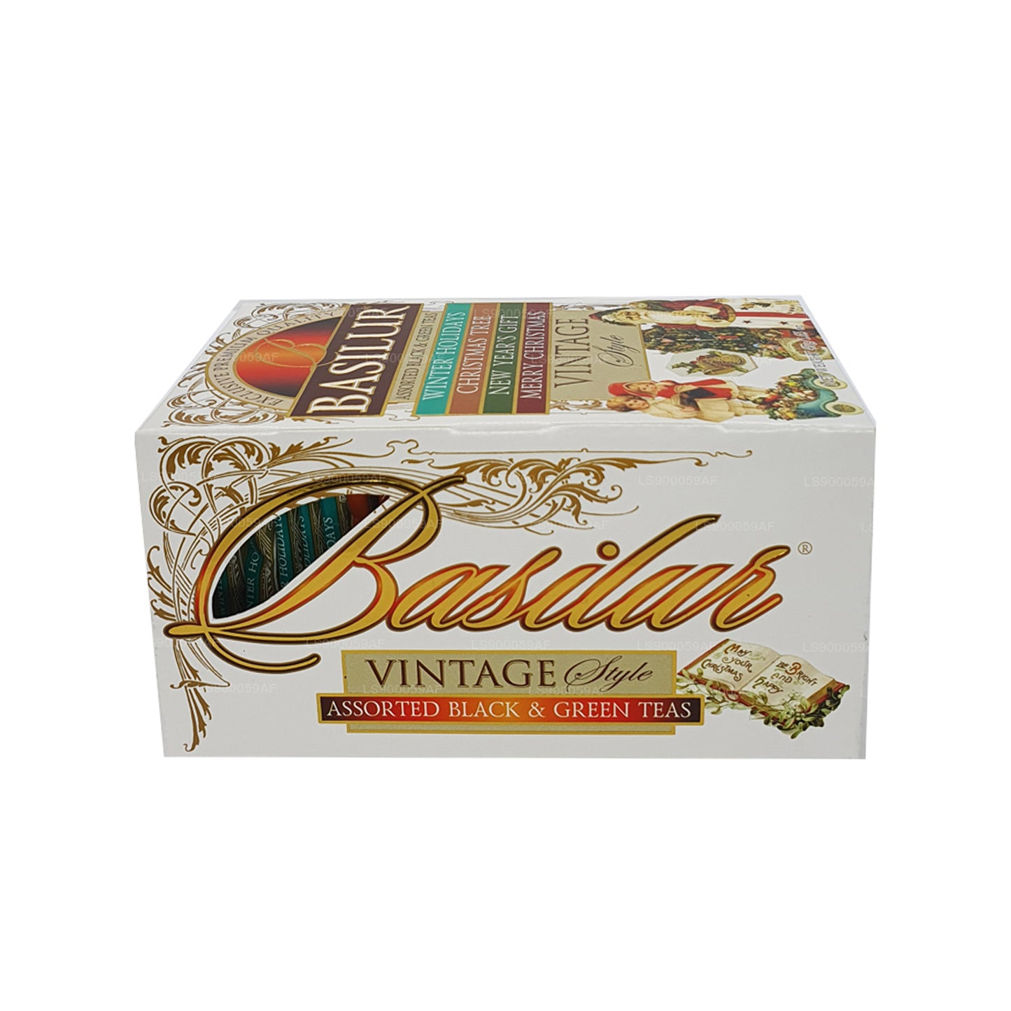 Basilur Tees im Vintage-Stil, verschiedene Schwarz- und Grüntees (47 g), 25 Teebeutel