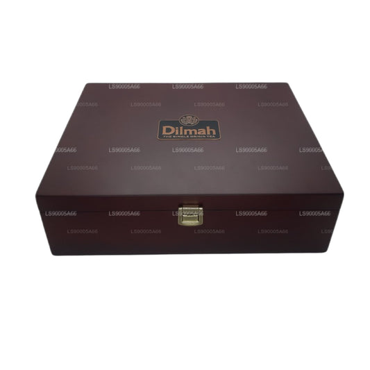 Dilmah Luxury Presenter aus Holz mit Deckel (12 Sorten)