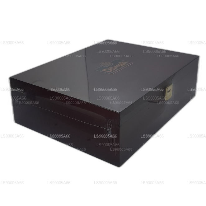 Dilmah Luxury Presenter aus Holz mit Deckel (12 Sorten)