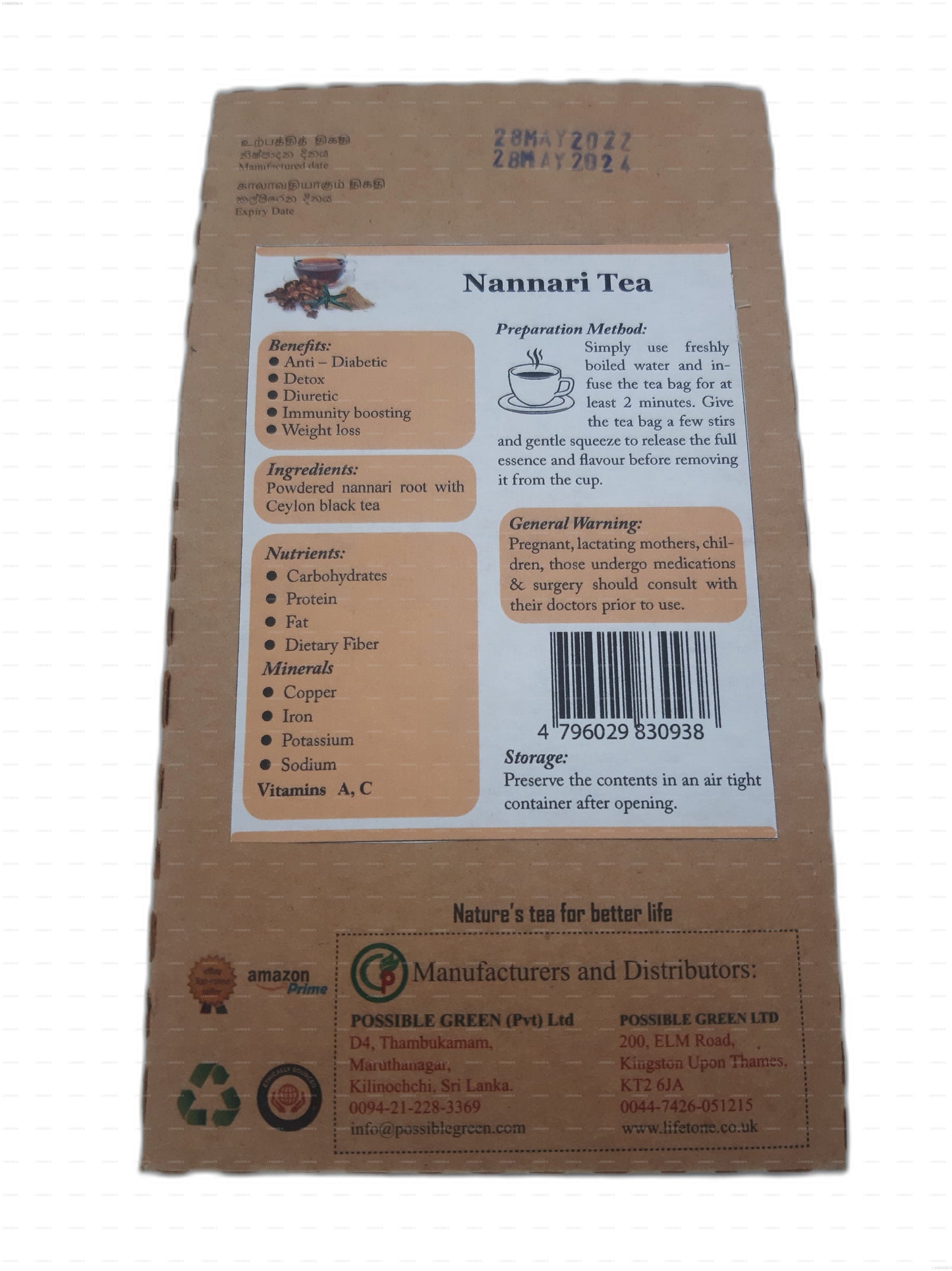 Lifetone Nannari Tee (40g)