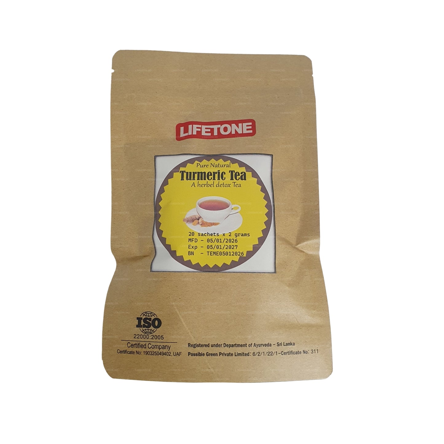 Lifetone Kurkuma-Tee (40 g) 20 Teebeutel