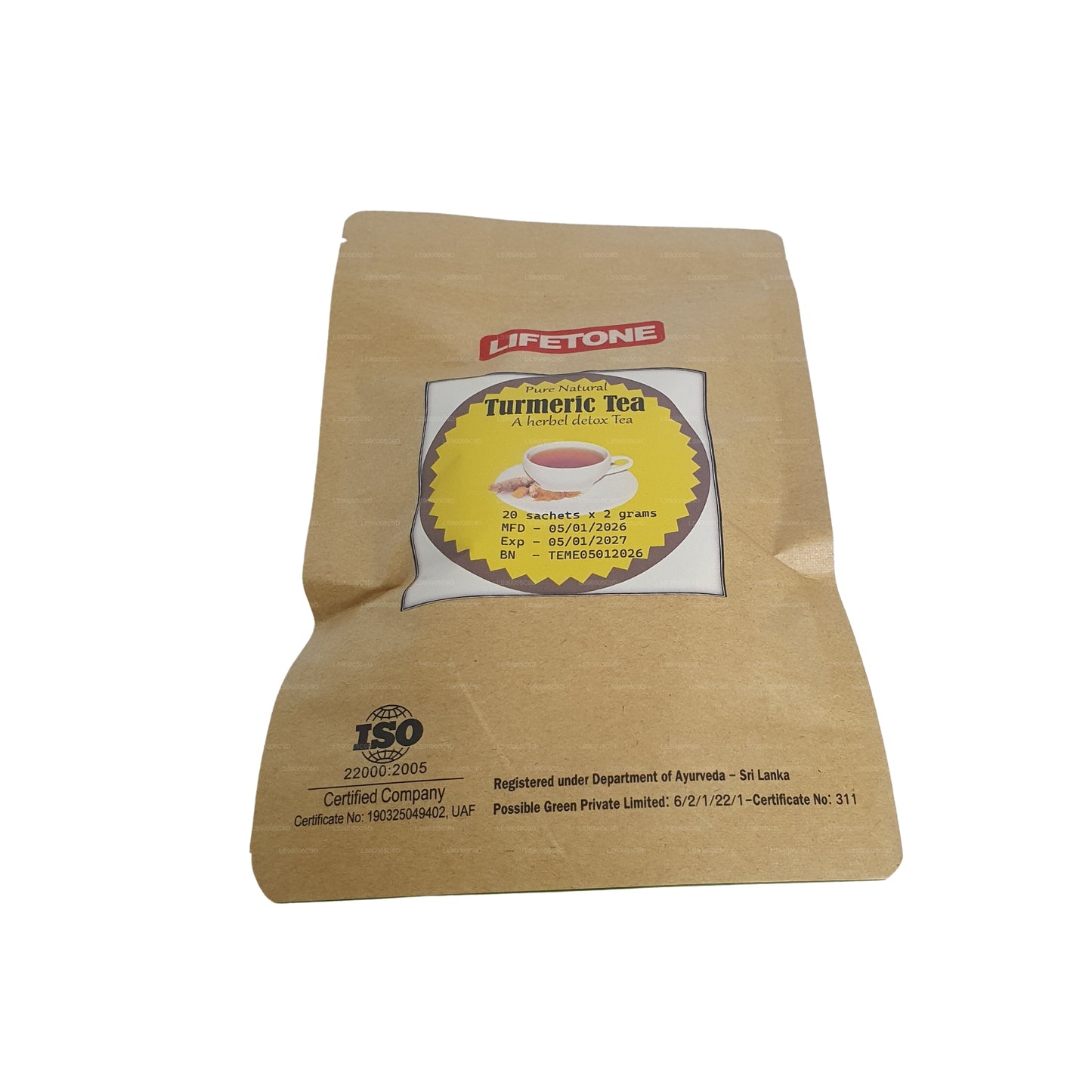 Lifetone Kurkuma-Tee (40 g) 20 Teebeutel