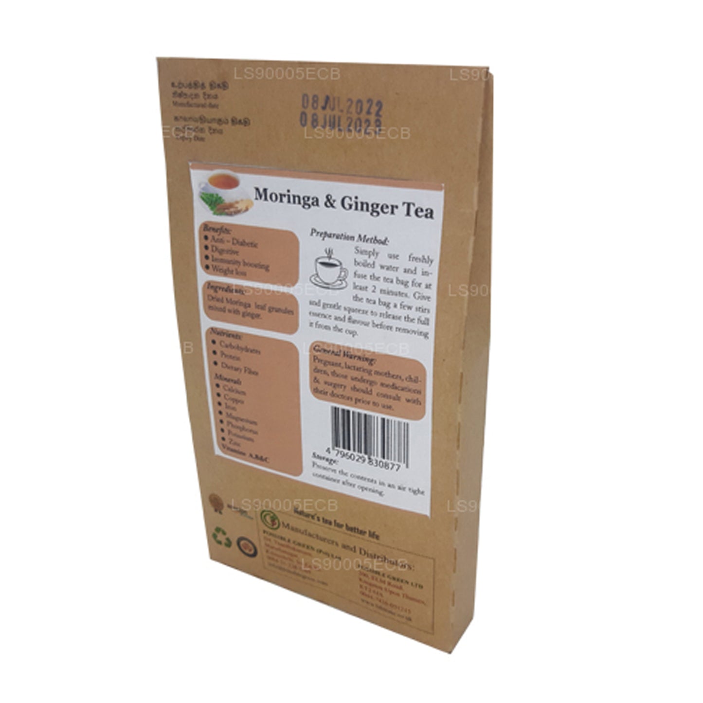 Lifetone Ingwer Moringa Tee (30g)