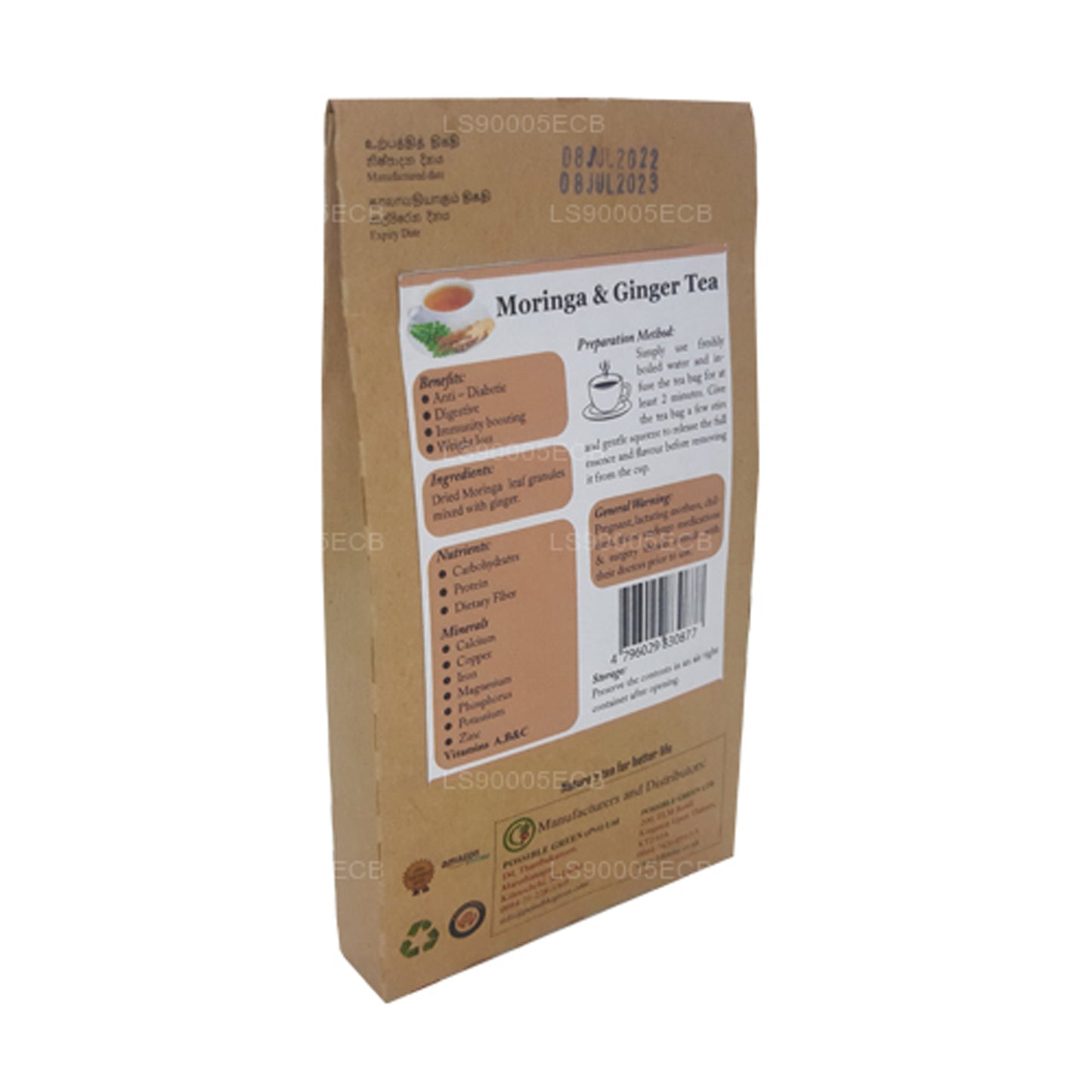 Lifetone Ingwer Moringa Tee (30g)