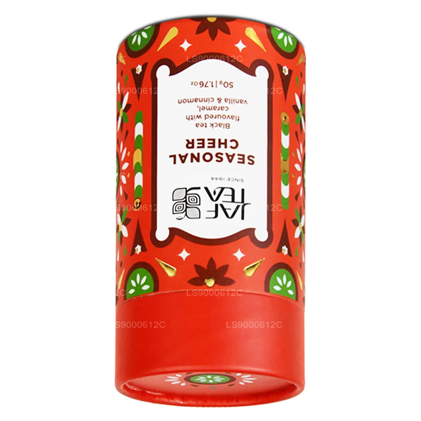 Jaf Tea Seasonal Cheer - Schwarztee mit Karamell-, Vanille- und Zimtgeschmack (50 g)