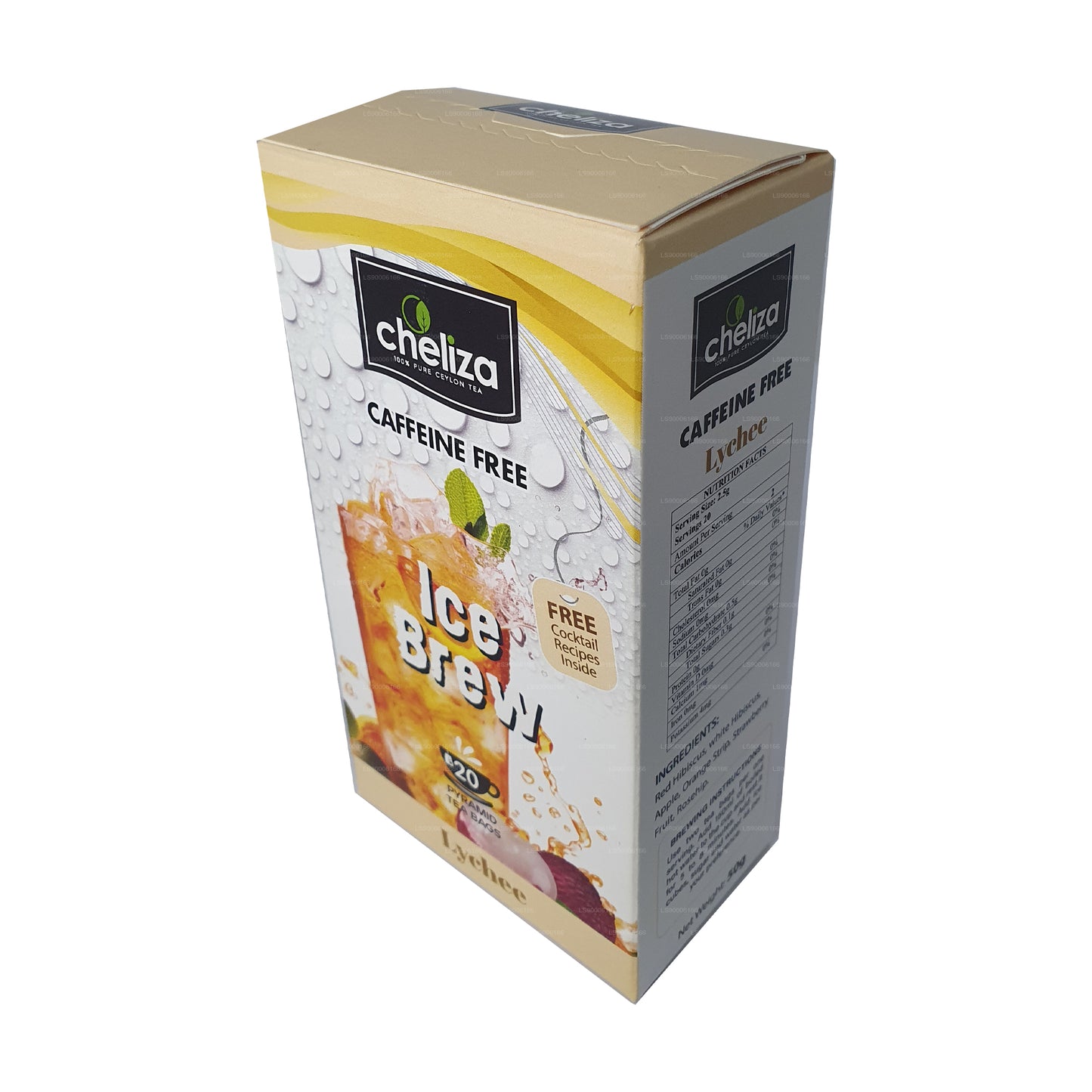 Cheliza Ice Brew Tee mit Litschigeschmack (50 g) 20 Teebeutel