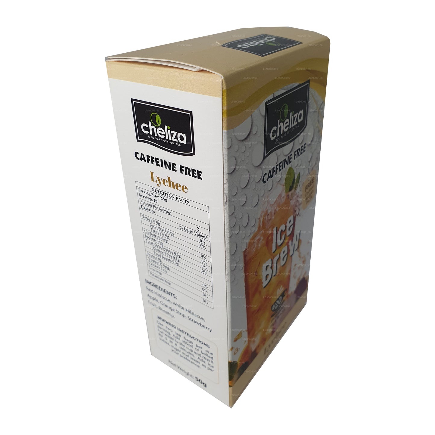 Cheliza Ice Brew Tee mit Litschigeschmack (50 g) 20 Teebeutel