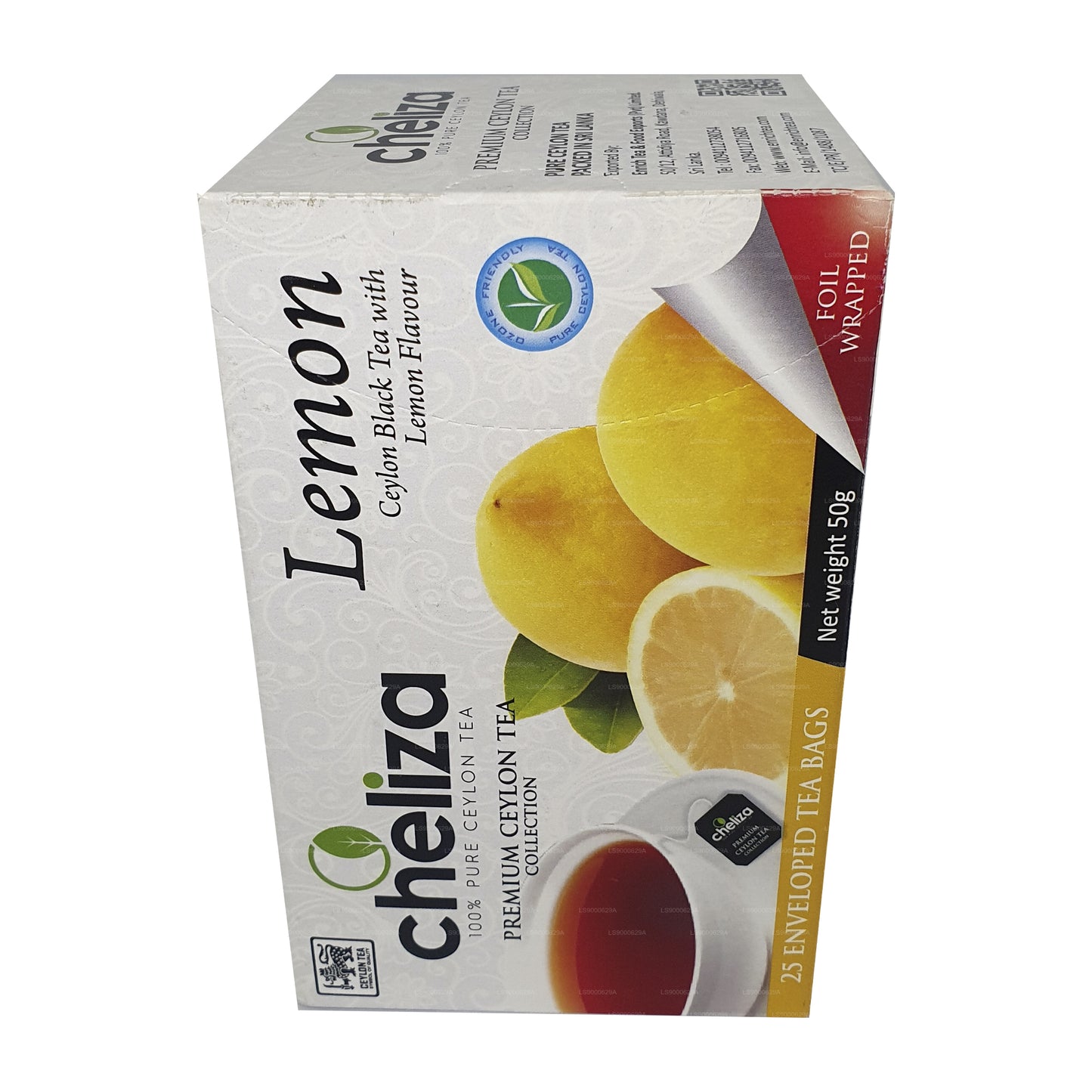 Cheliza Ceylon Schwarztee mit Zitronengeschmack (50g) 25 Teebeutel