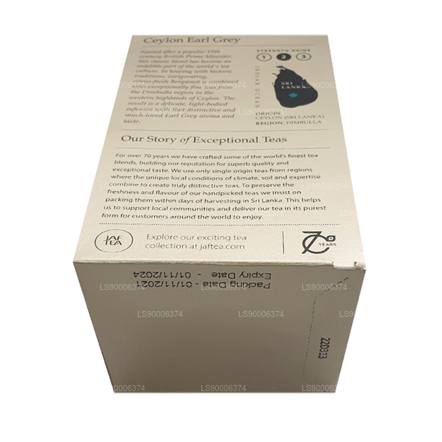 Jaf Tea Ceylon Earl Grey (40 g) 20 Teebeutel