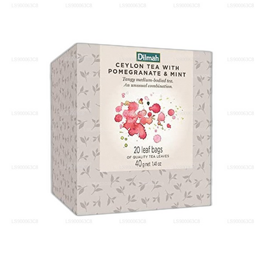 Dilmah Vivid Teebeutel-Nachfüllpackung für Granatapfel und Minze, 40 g
