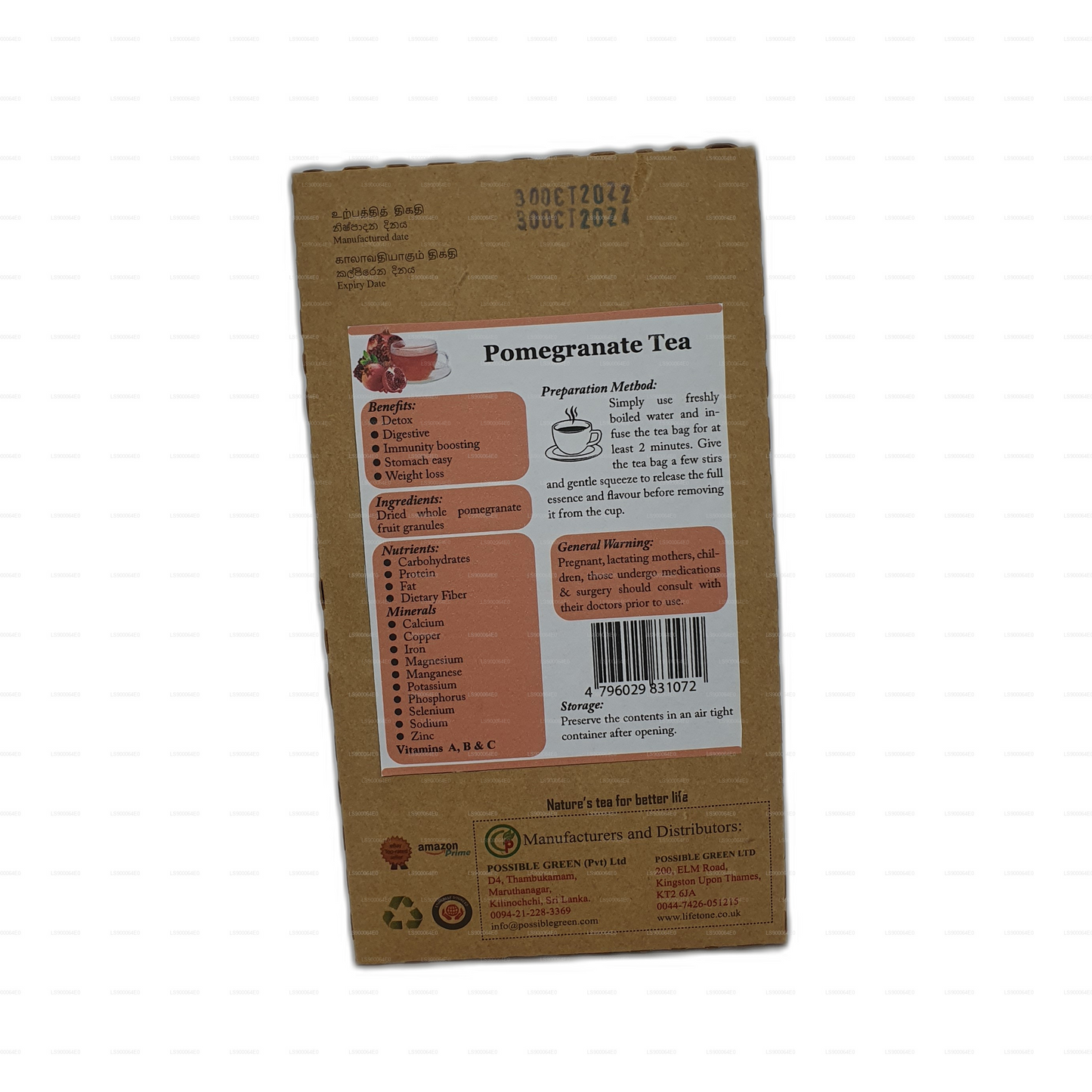 Lifetone Granatapfeltee (30 g)
