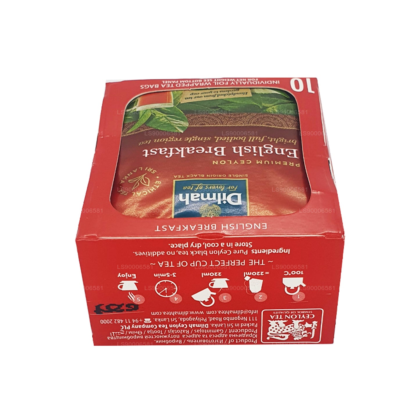 Dilmah English Breakfast Tea (20 g), 10 einzeln verpackte Teebeutel