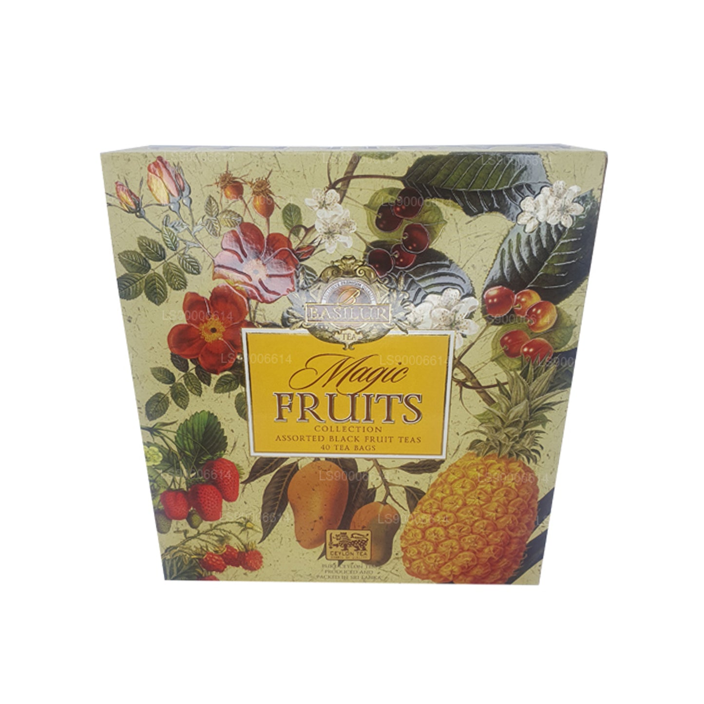 Basilur Magic Fruits „Magic Fruits“ Teebeutel, 40 Umschläge, 80 g